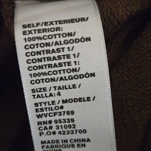 James Perse Brown Polo Collar Brown Slit Side Sweatshirt Sustainable Size XL/4 - Picture 6 of 7